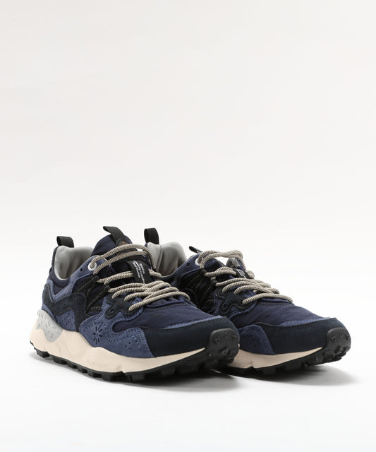 Sneakers FLOWER MOUNTAIN Sneakers in suede e tessuto tecnico Blu | FLOWER MOUNTAIN
