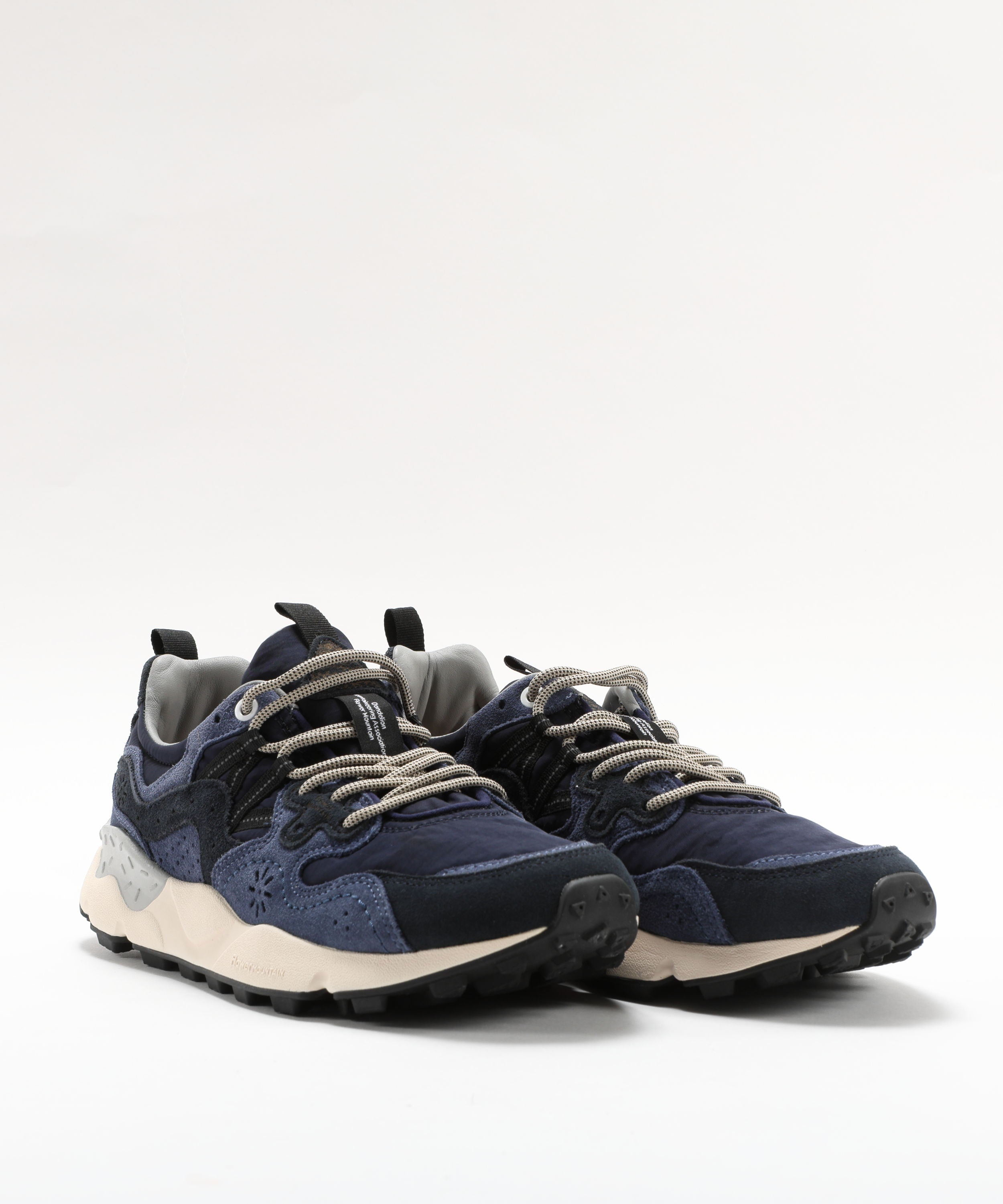 Sneakers FLOWER MOUNTAIN Sneakers in suede e tessuto tecnico Blu | FLOWER MOUNTAIN