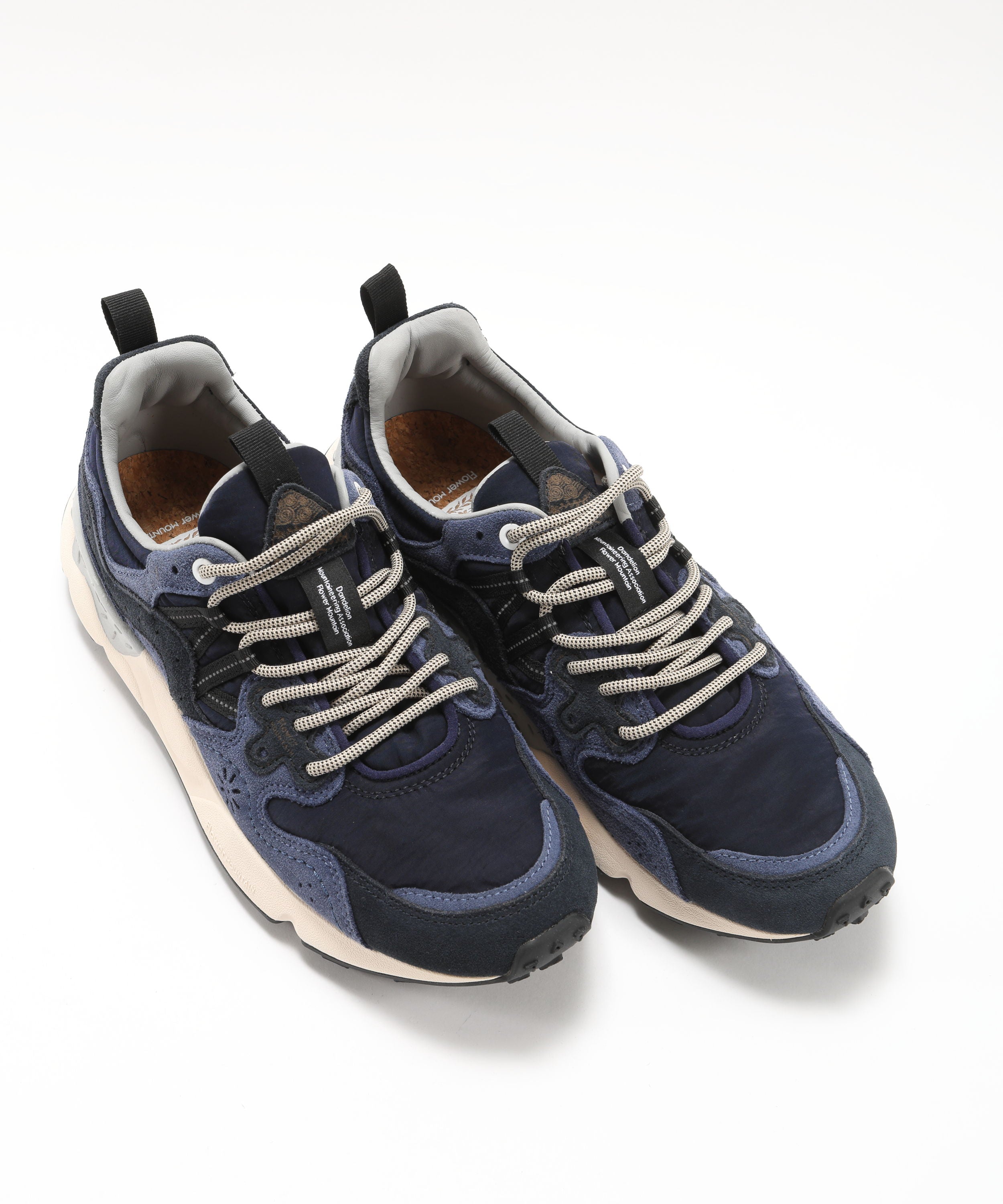 Sneakers FLOWER MOUNTAIN Sneakers in suede e tessuto tecnico Blu | FLOWER MOUNTAIN