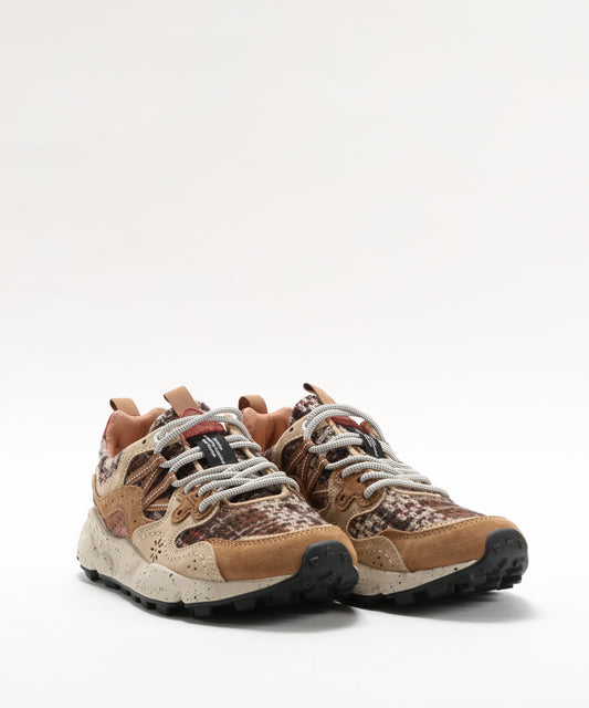 Sneakers FLOWER MOUNTAIN Sneakers in suede e tessuto Beige | FLOWER MOUNTAIN