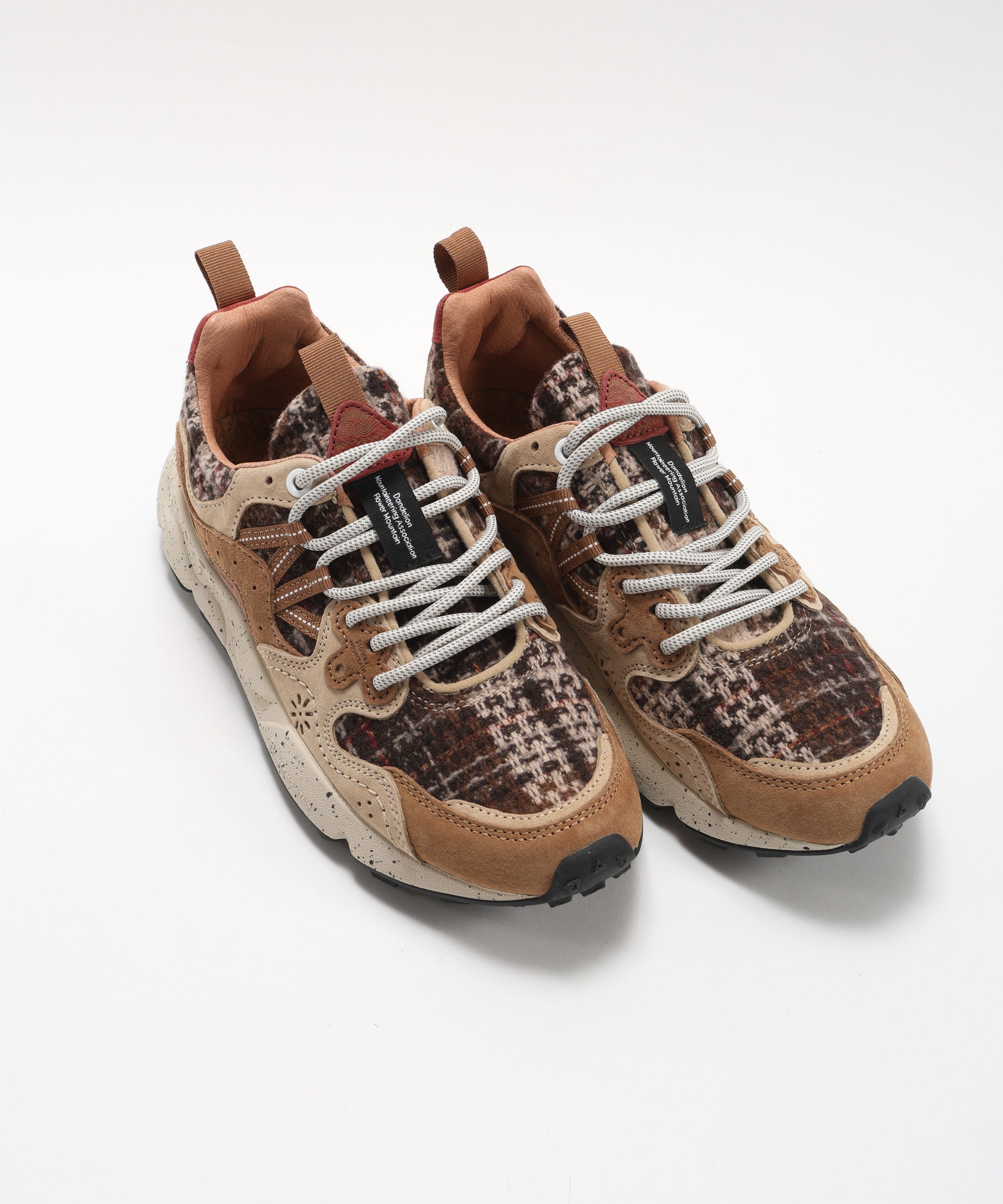 Sneakers FLOWER MOUNTAIN Sneakers in suede e tessuto Beige | FLOWER MOUNTAIN