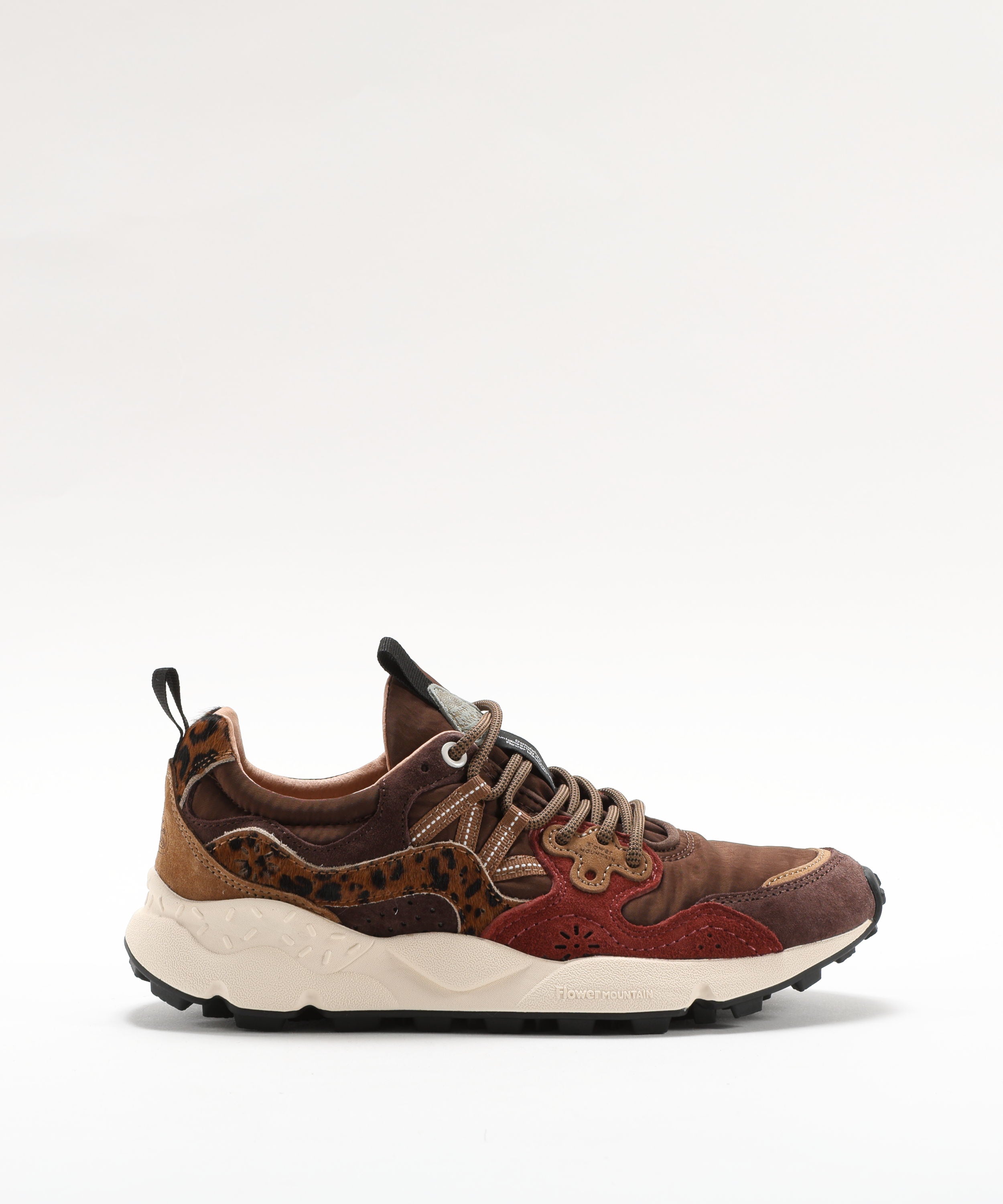 Sneakers FLOWER MOUNTAIN Sneakers in suede e tessuto tecnico Marrone | FLOWER MOUNTAIN