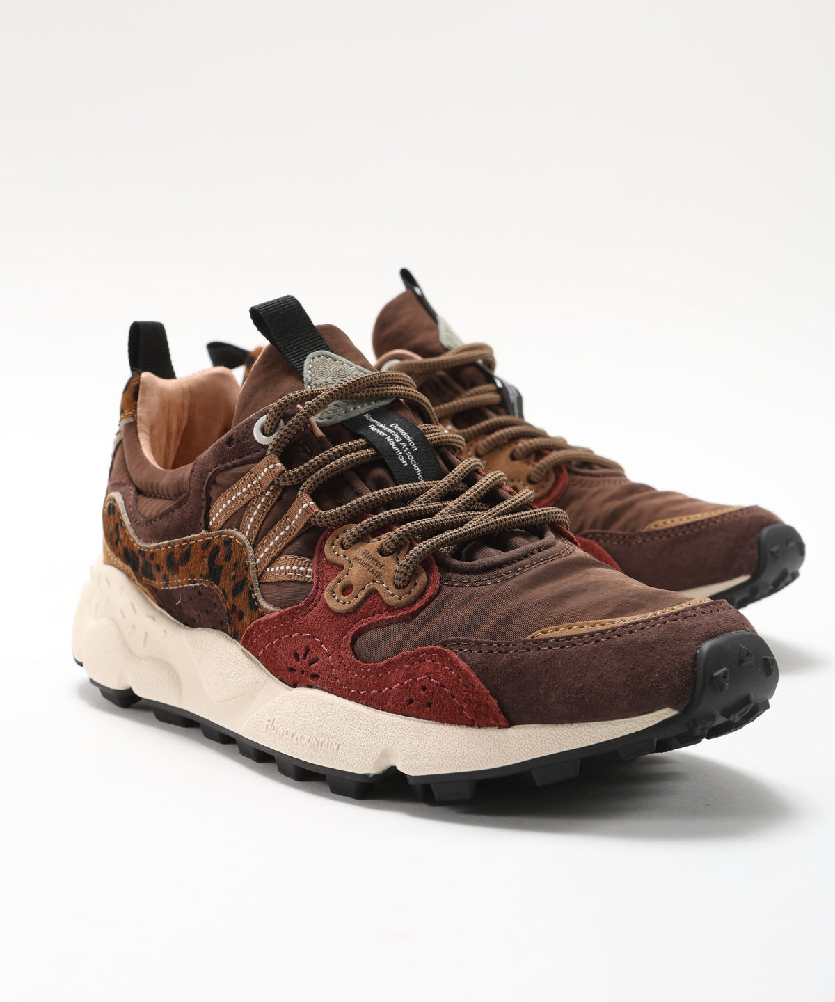 FLOWER MOUNTAIN Sneakers in suede e tessuto tecnico