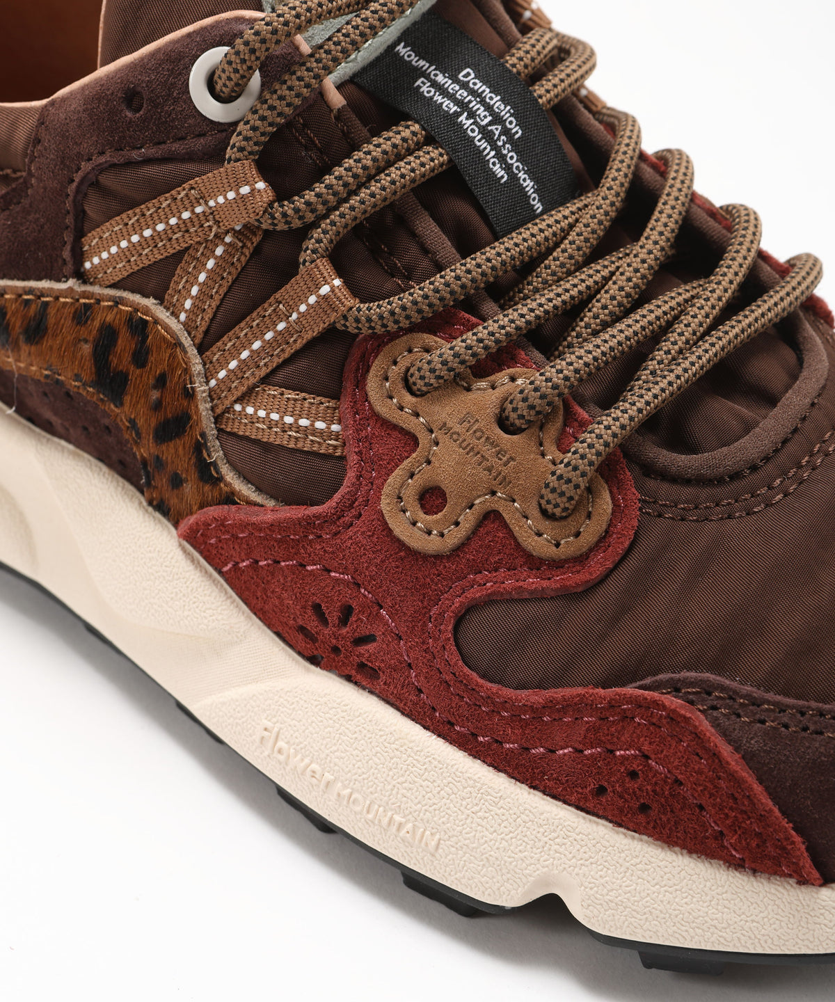 FLOWER MOUNTAIN Sneakers in suede e tessuto tecnico
