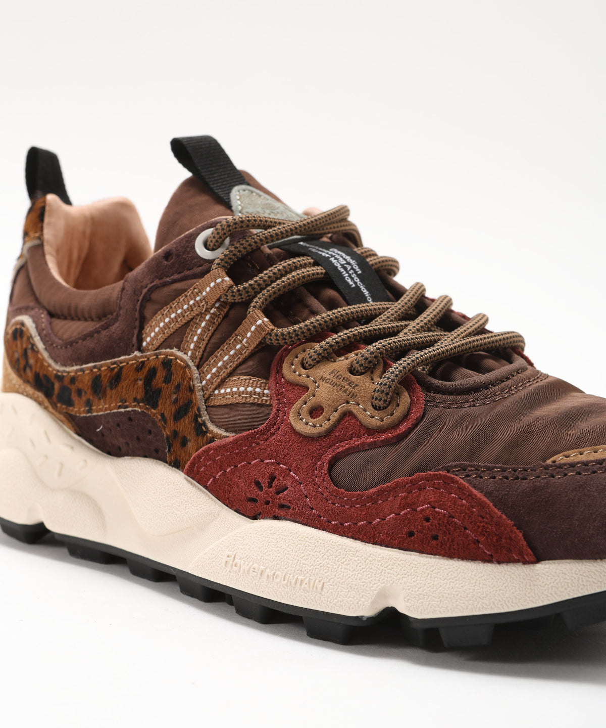 FLOWER MOUNTAIN Sneakers in suede e tessuto tecnico