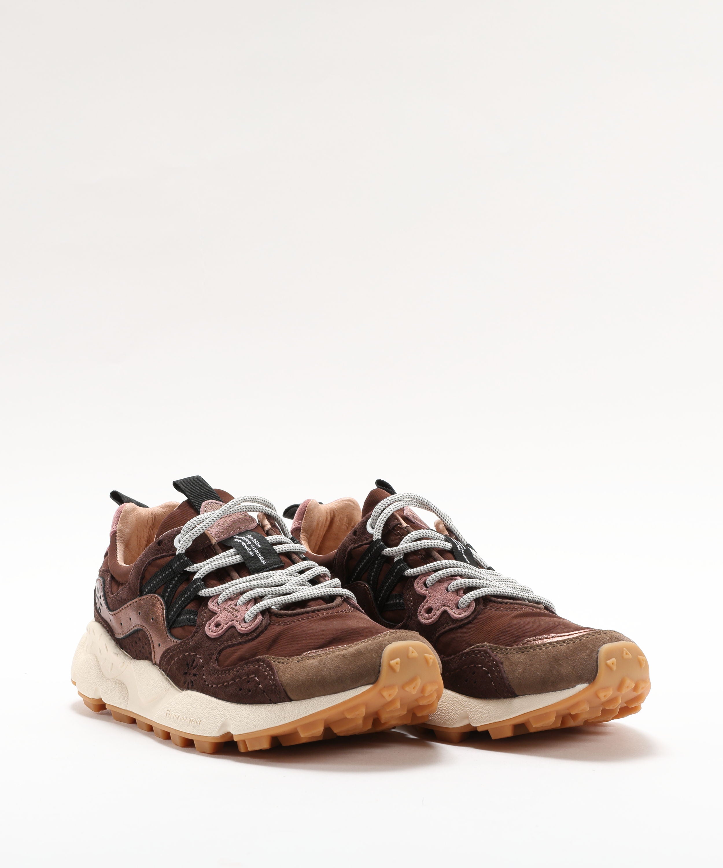 Sneakers FLOWER MOUNTAIN Sneakers Yamano 3 con inserti in pelle scamosciata Marrone | FLOWER MOUNTAIN
