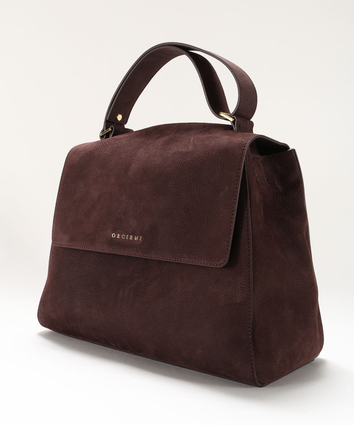 Borse ORCIANI Borsa Sveva Nabucco Media a spalla in pelle nabuk con tracolla Burgundy | ORCIANI