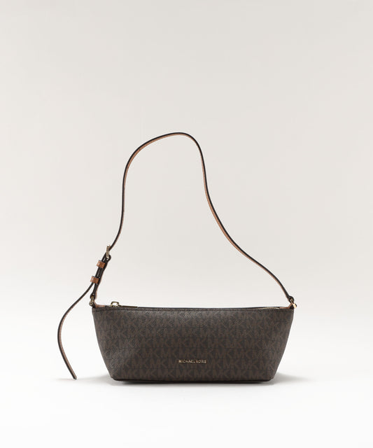 Borse MICHAEL KORS Pochette Michael Kors Laila in Nappa Marrone | MICHAEL KORS