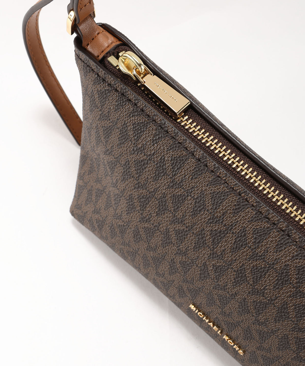Borse MICHAEL KORS Pochette Michael Kors Laila in Nappa Marrone | MICHAEL KORS