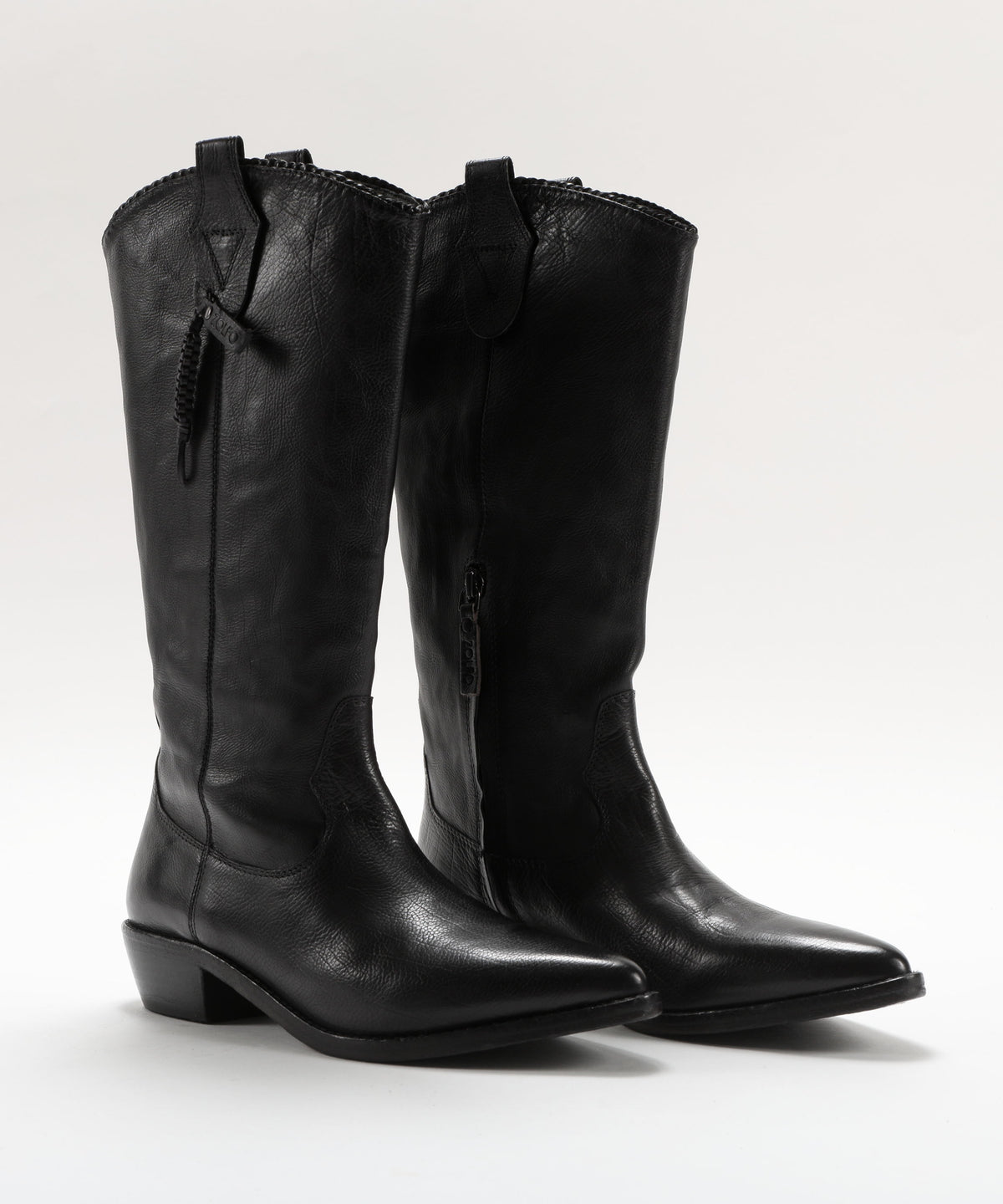 Boots ZOLFO Leather Western Boots Nero | ZOLFO