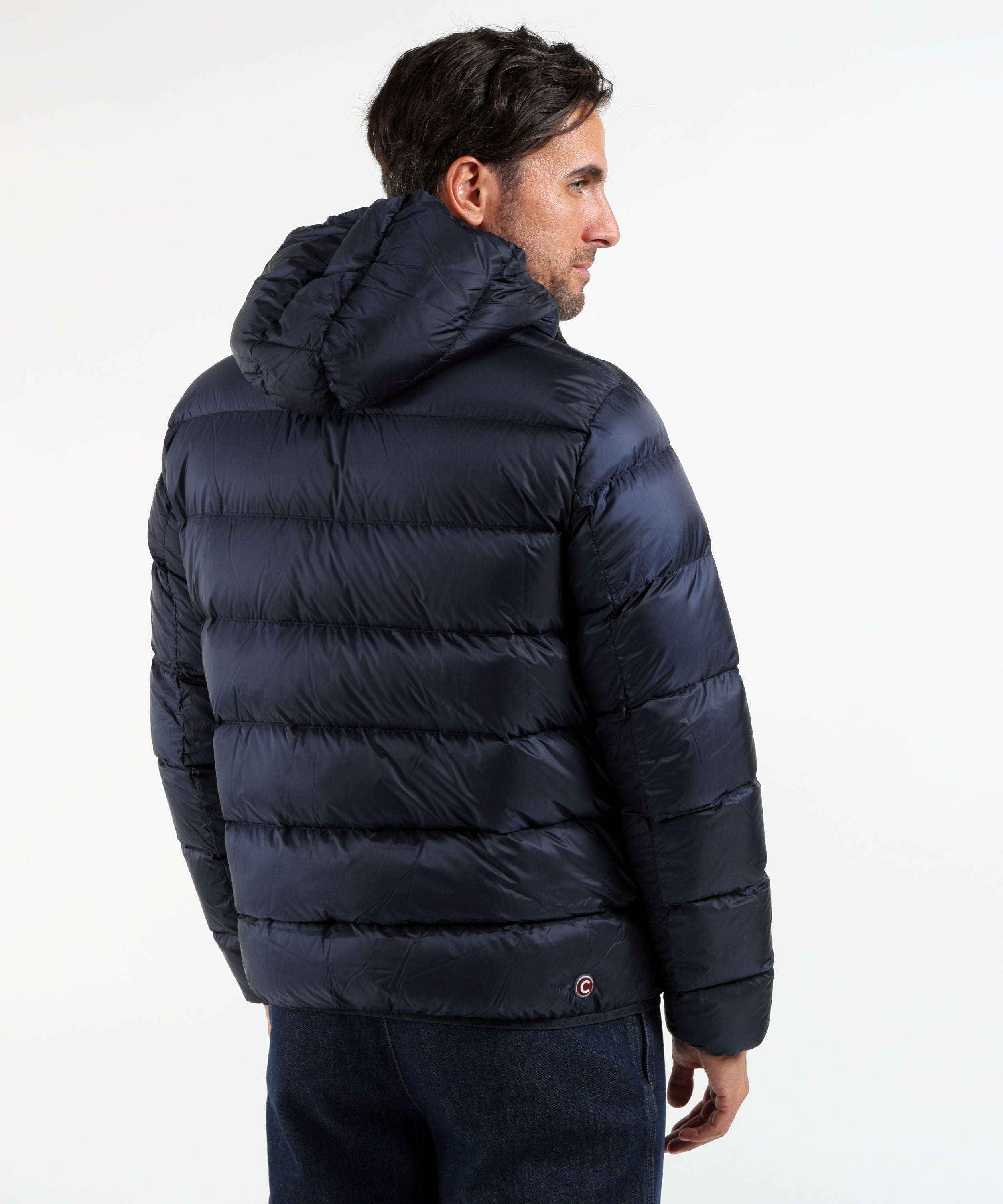 Giacche COLMAR Piumino 130 Grammi con Cappuccio Removibile Navy | COLMAR