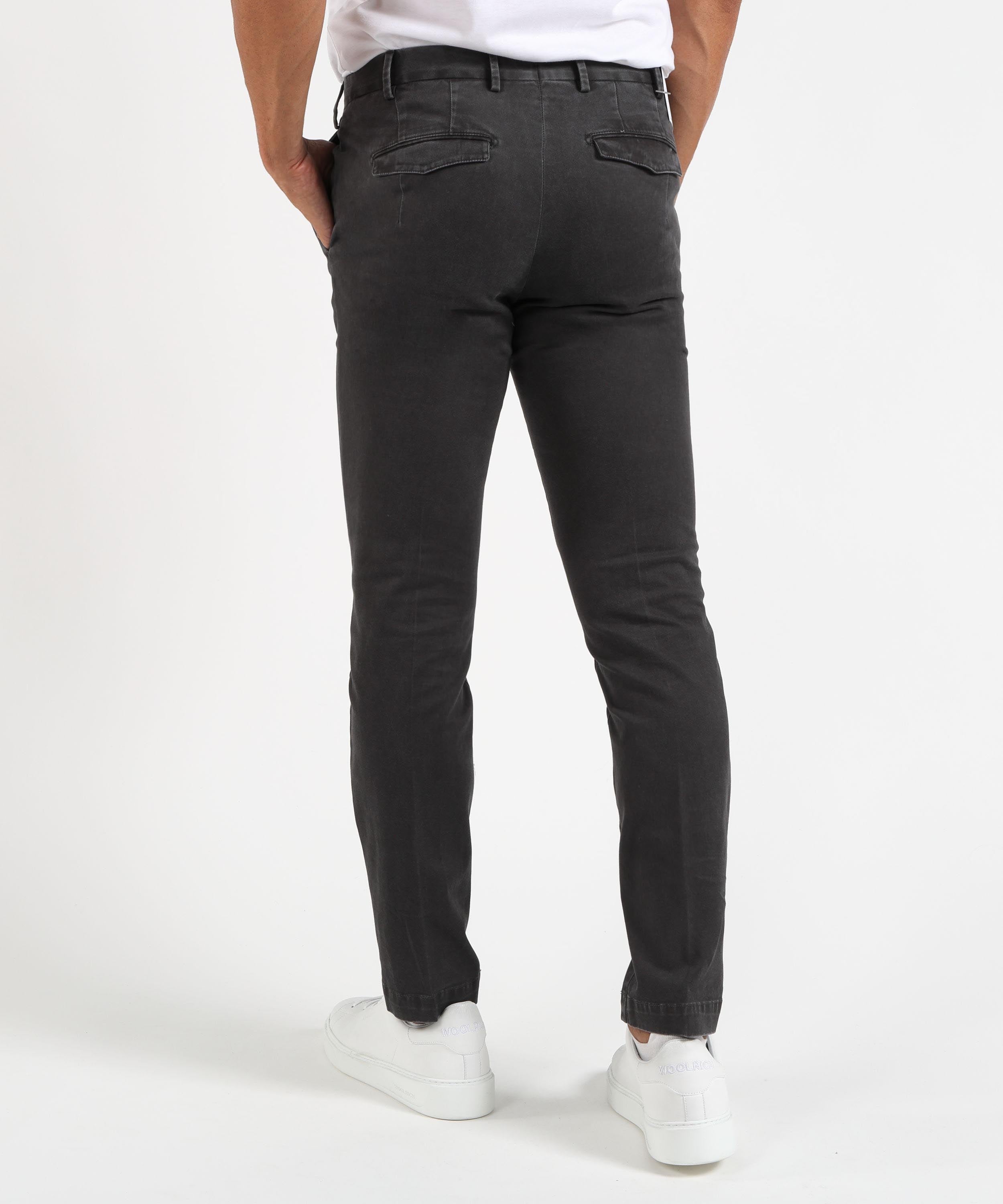Pantaloni PT01 Pantalone Uomo Modern Fit Stone Washed Antracite | PT01