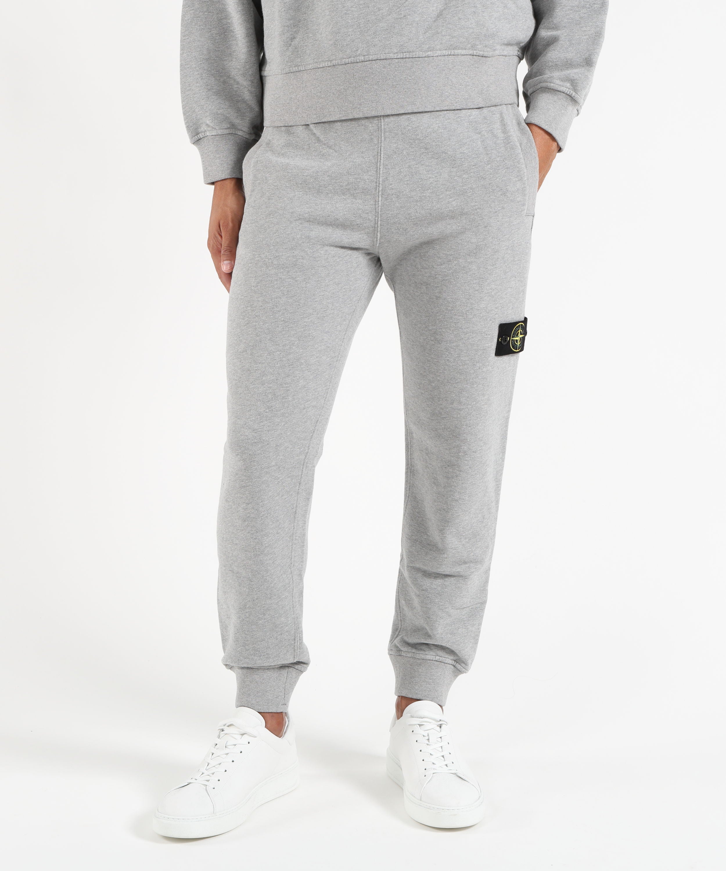 Trousers STONE ISLAND Sweatpants Grigio melange | STONE ISLAND