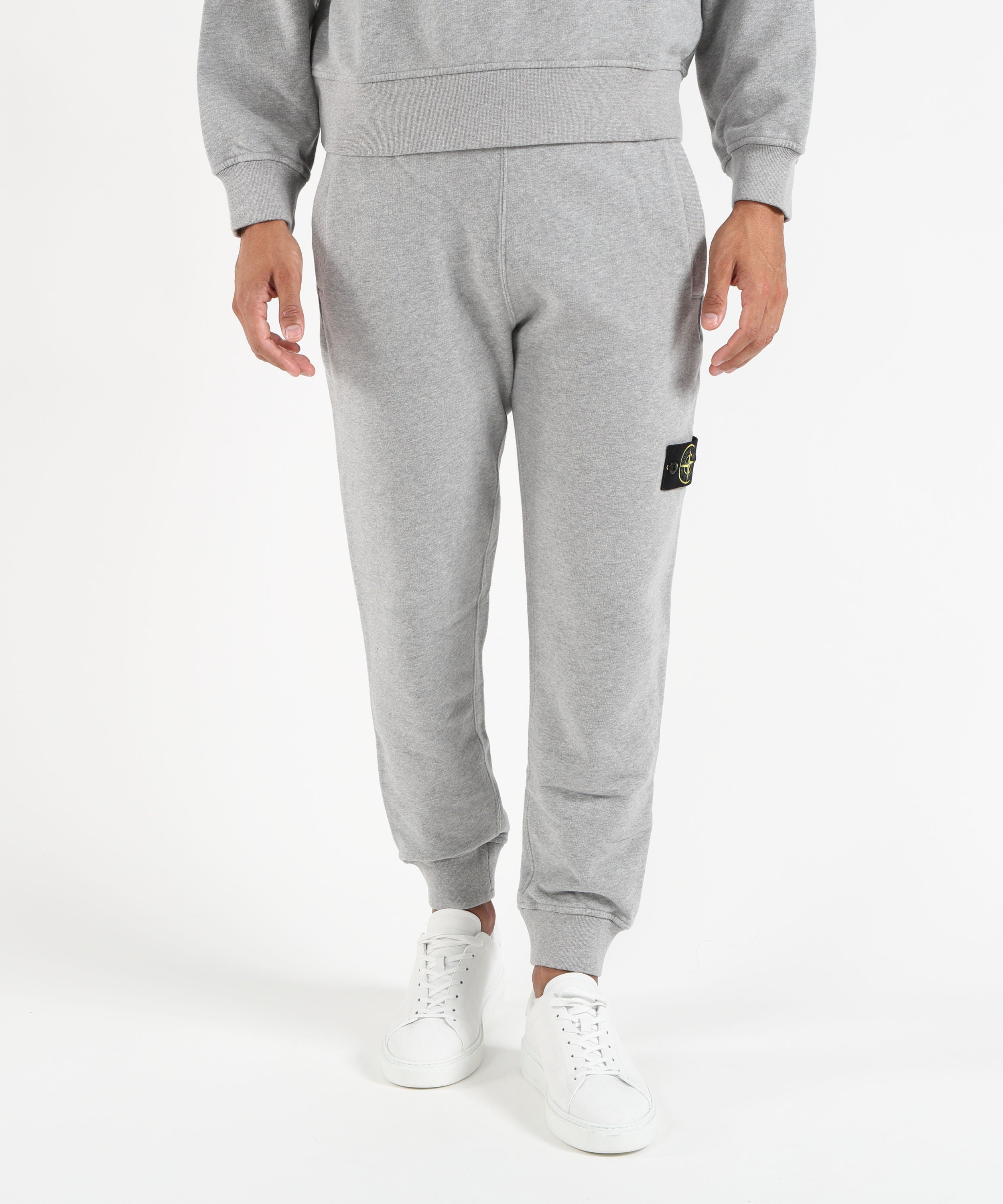 Trousers STONE ISLAND Sweatpants Grigio melange | STONE ISLAND