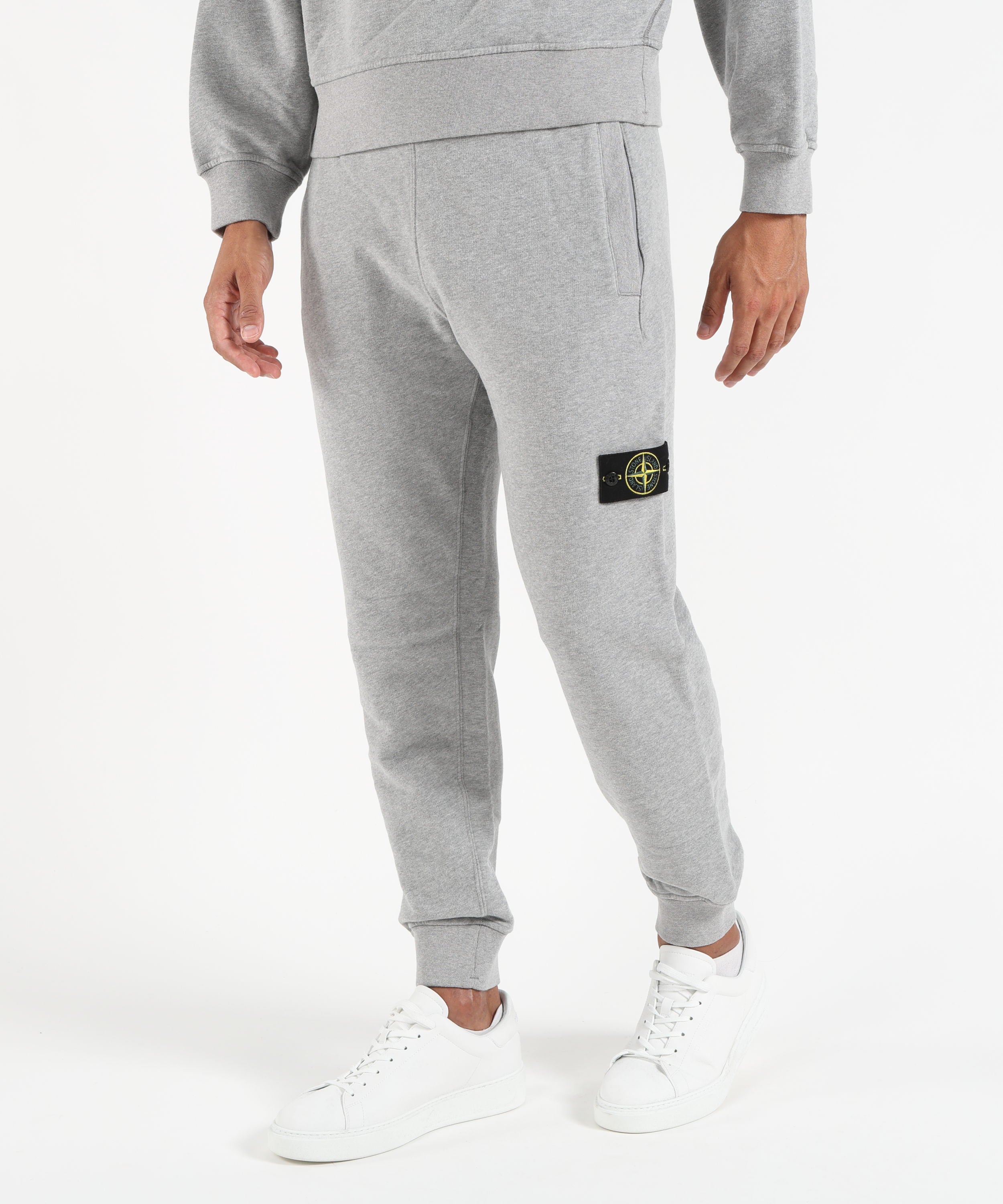 Trousers STONE ISLAND Sweatpants Grigio melange | STONE ISLAND