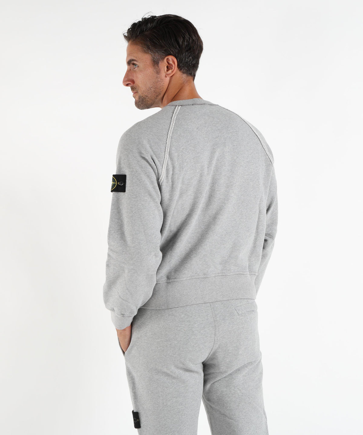 STONE ISLAND Felpa girocollo in cotone