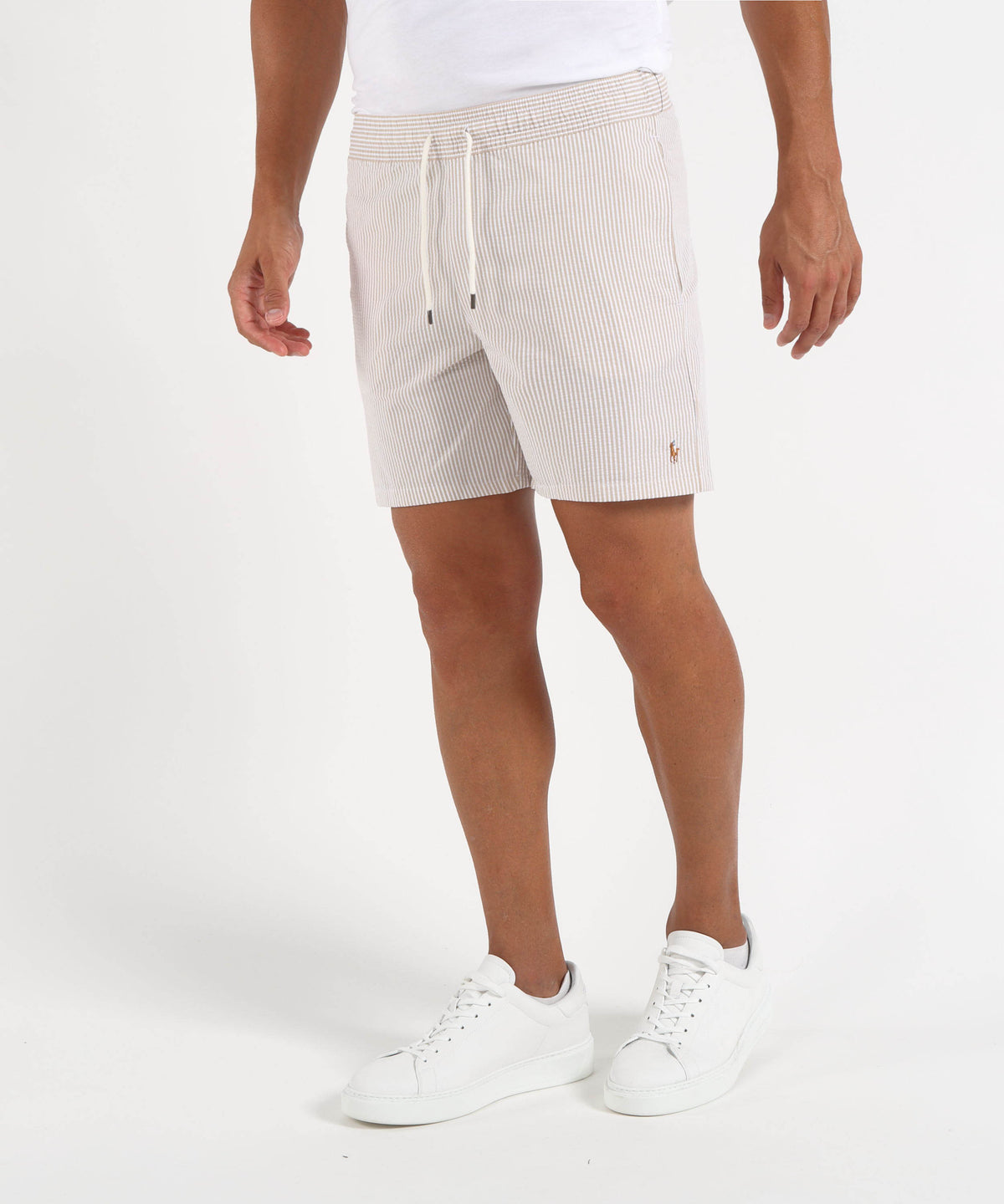 POLO RALPH LAUREN  Cotton-Blend Striped Swim Shorts
