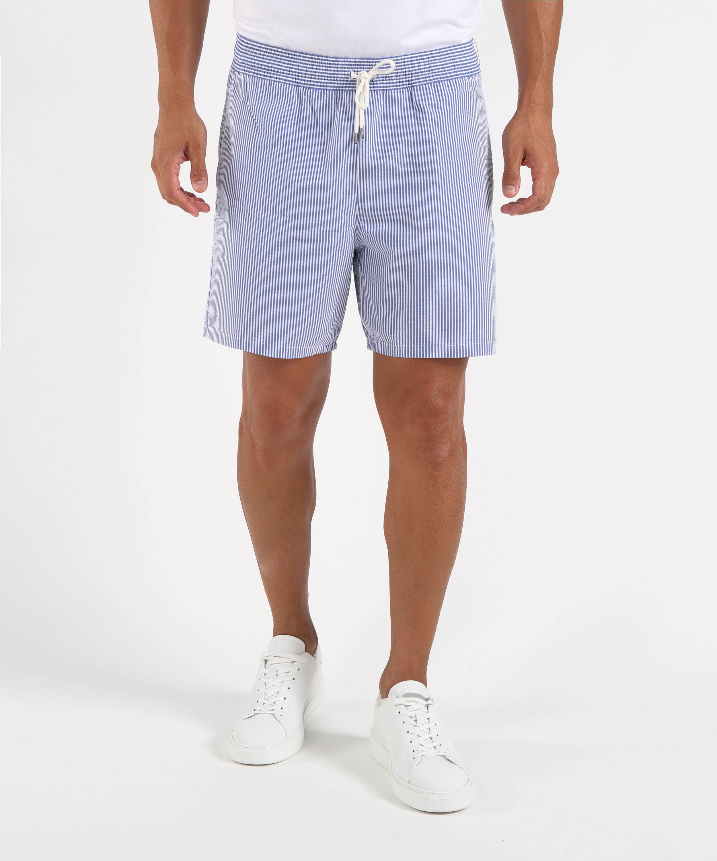 Costumi POLO RALPH LAUREN Costume da bagno in misto cotone a righe Celeste | POLO RALPH LAUREN