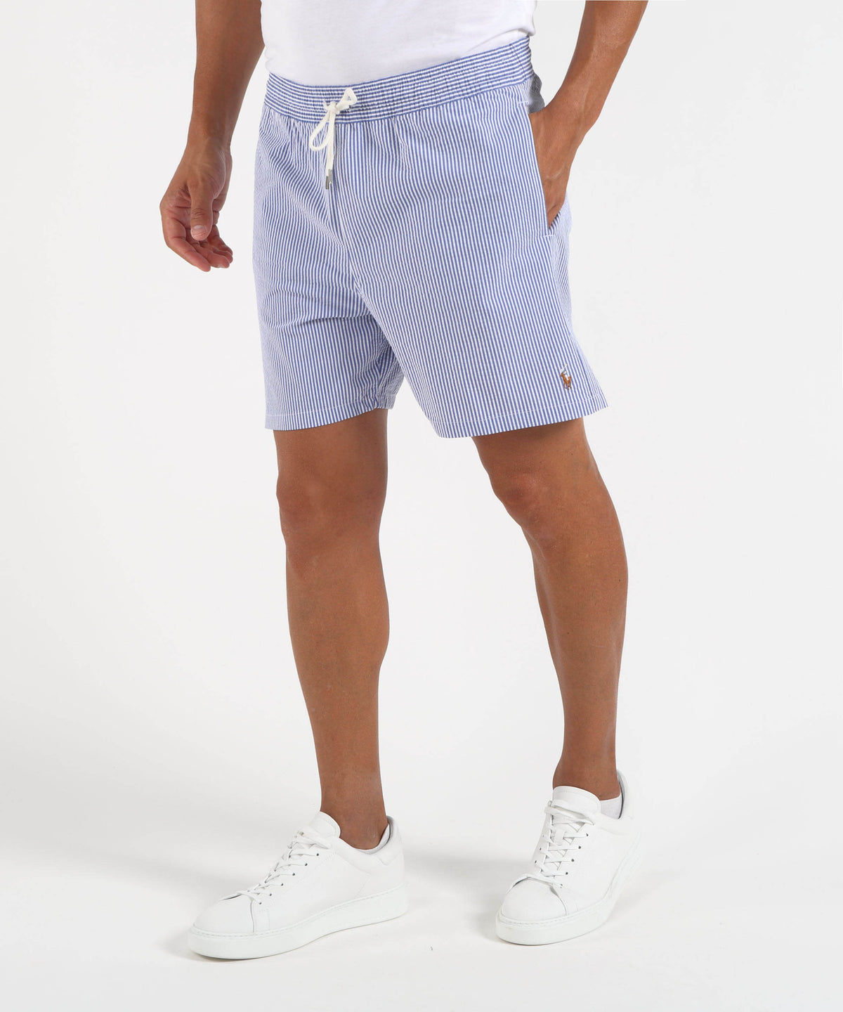 POLO RALPH LAUREN  Cotton-Blend Striped Swim Shorts