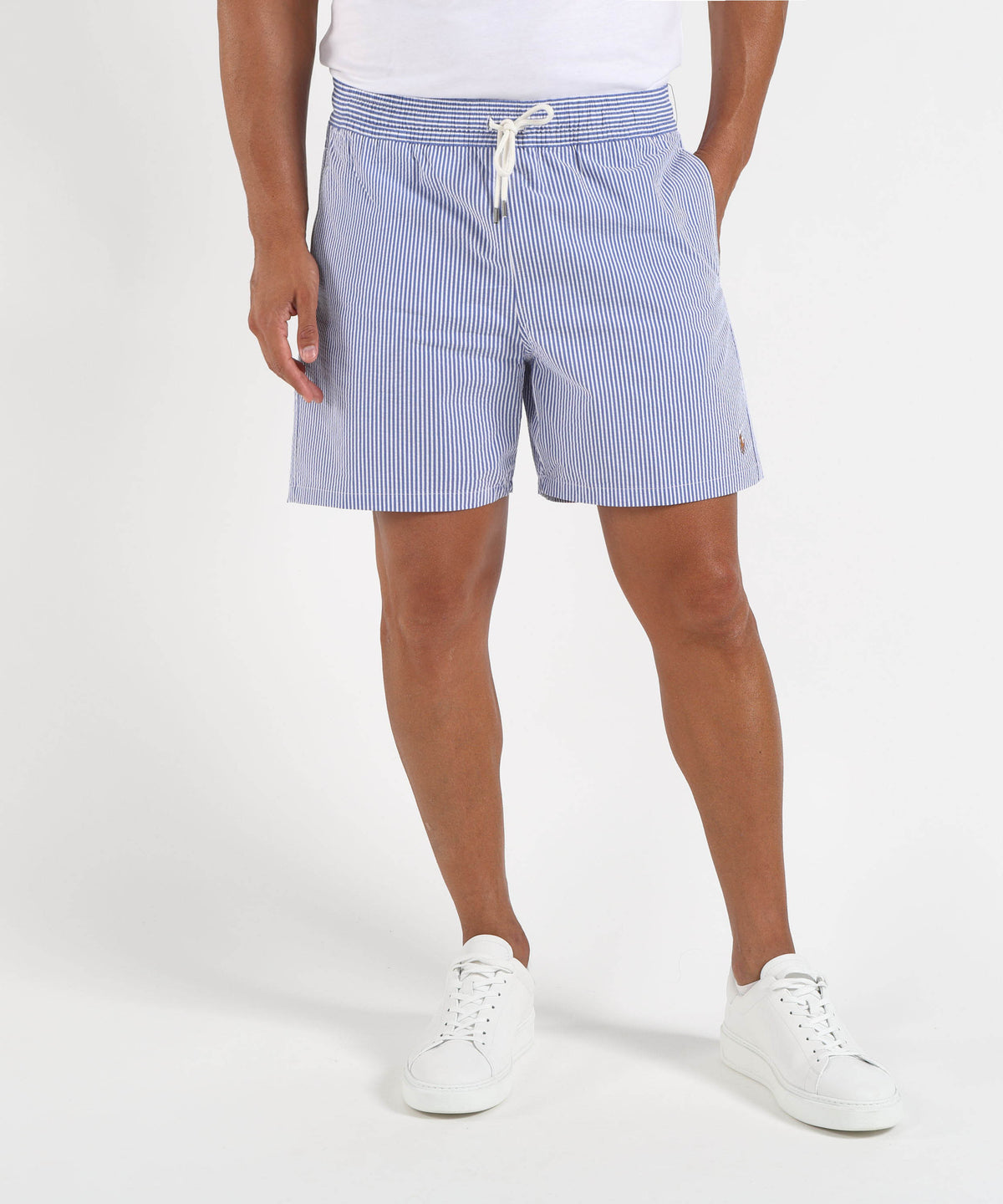 Swimwear POLO RALPH LAUREN  Cotton-Blend Striped Swim Shorts Celeste | POLO RALPH LAUREN