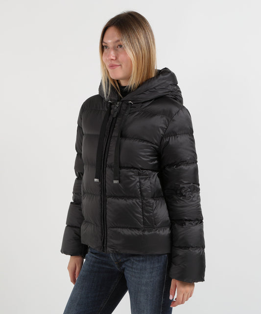 Piumini MAX MARA THE CUBE Piumino Oceano in tela antigoccia Nero | MAX MARA THE CUBE