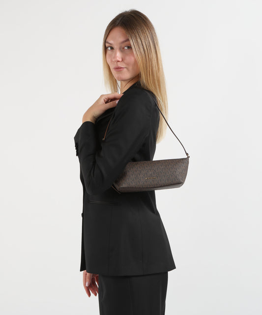Borse MICHAEL KORS Pochette Michael Kors Laila in Nappa Marrone | MICHAEL KORS