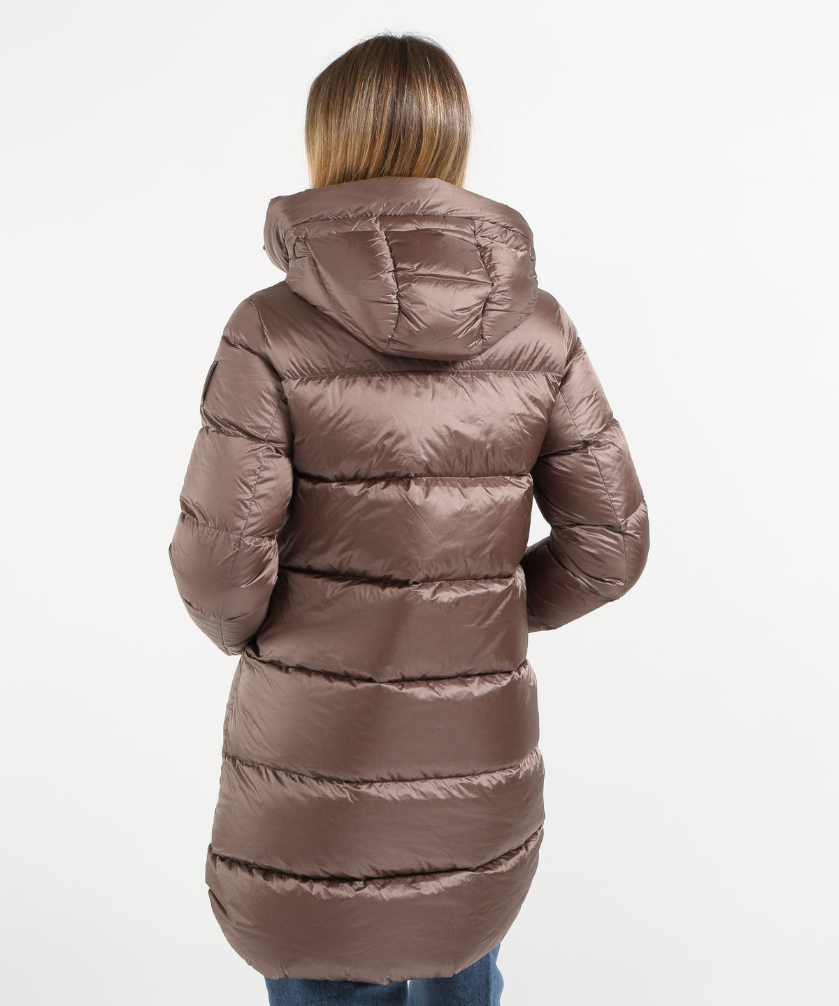 Jackets BOMBOOGIE Geneva Women's Long Windproof, Downproof Down Jacket Bronzo | BOMBOOGIE