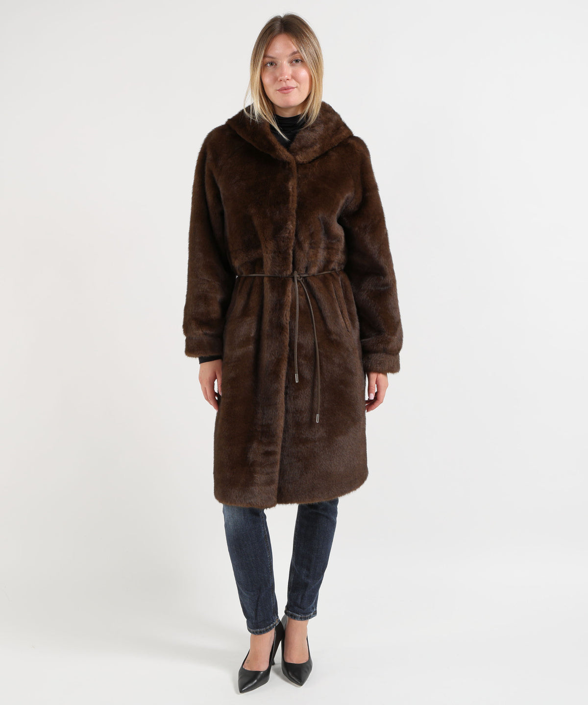SEVENTY Ecopelliccia lunga reversibile
