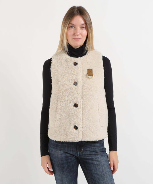 BARBOUR Gilet in pile Bowes