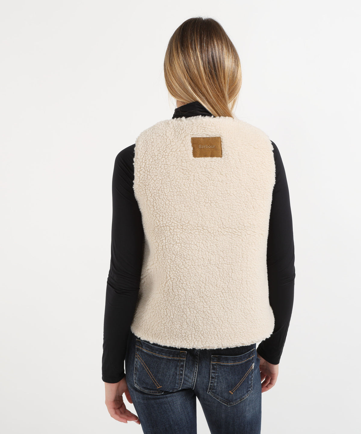 Gilet BARBOUR Gilet in pile Bowes Ecru | BARBOUR
