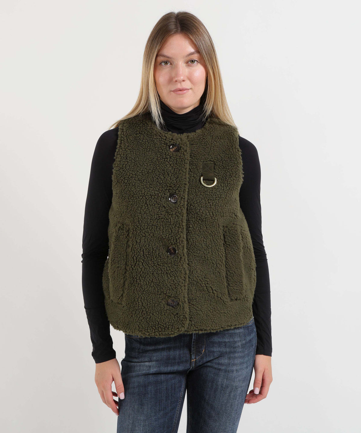Gilet BARBOUR Gilet in pile Bowes Oliva | BARBOUR