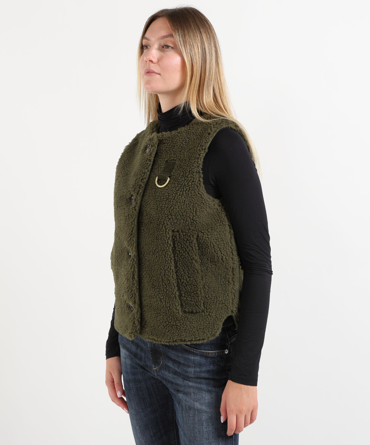 Gilet BARBOUR Gilet in pile Bowes Oliva | BARBOUR