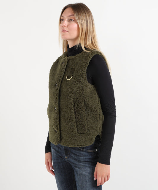 Gilet BARBOUR Gilet in pile Bowes Oliva | BARBOUR