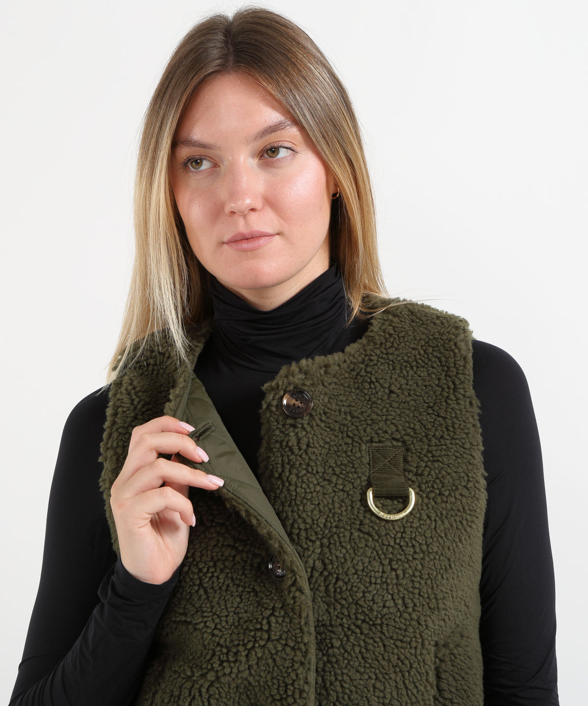 Gilet BARBOUR Gilet in pile Bowes Oliva | BARBOUR