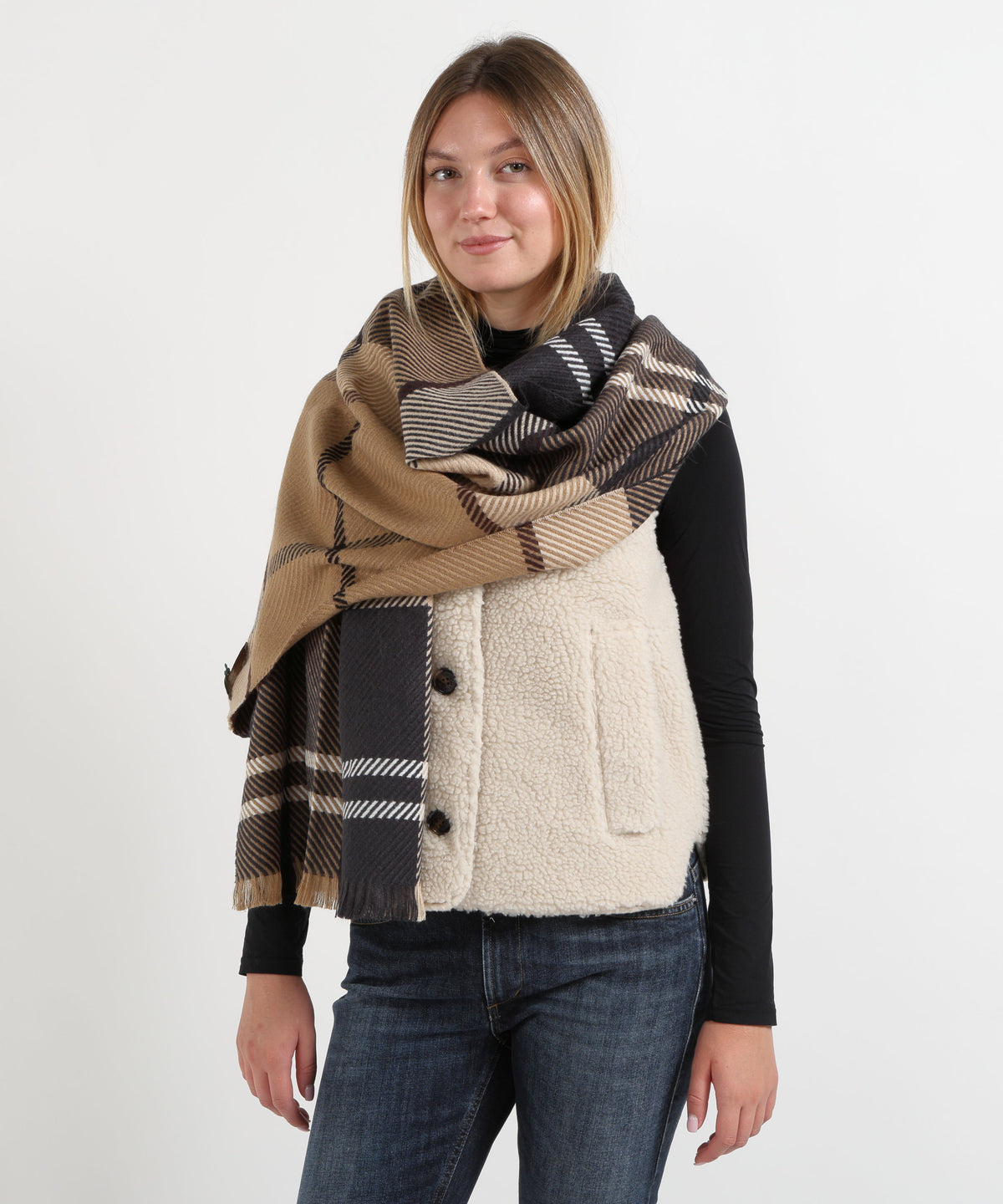 BARBOUR sciarpa blair tartan