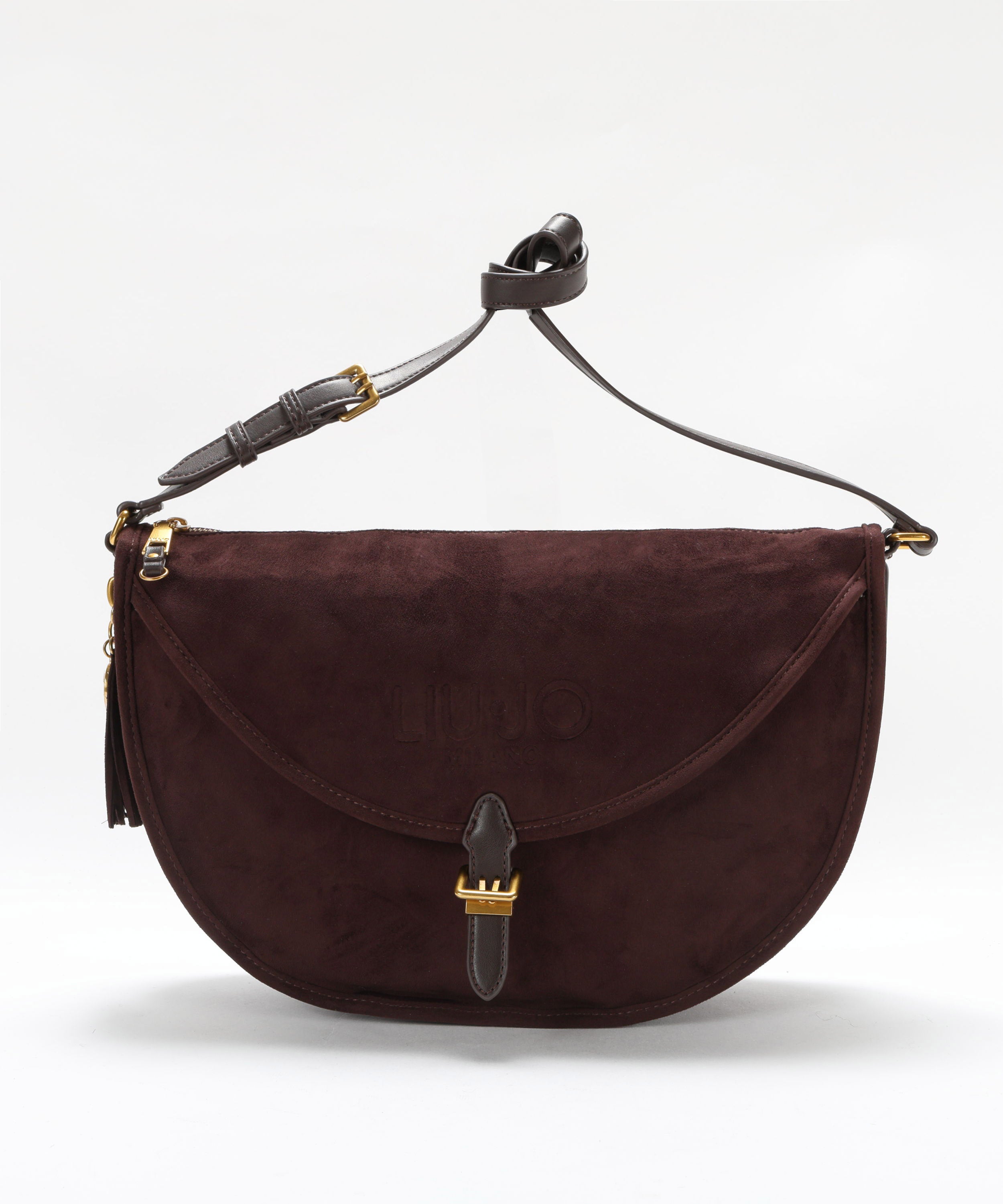 Tracolle LIUJO ACCESSORI Borsa a tracolla in alcantara marrone Marrone | LIUJO ACCESSORI