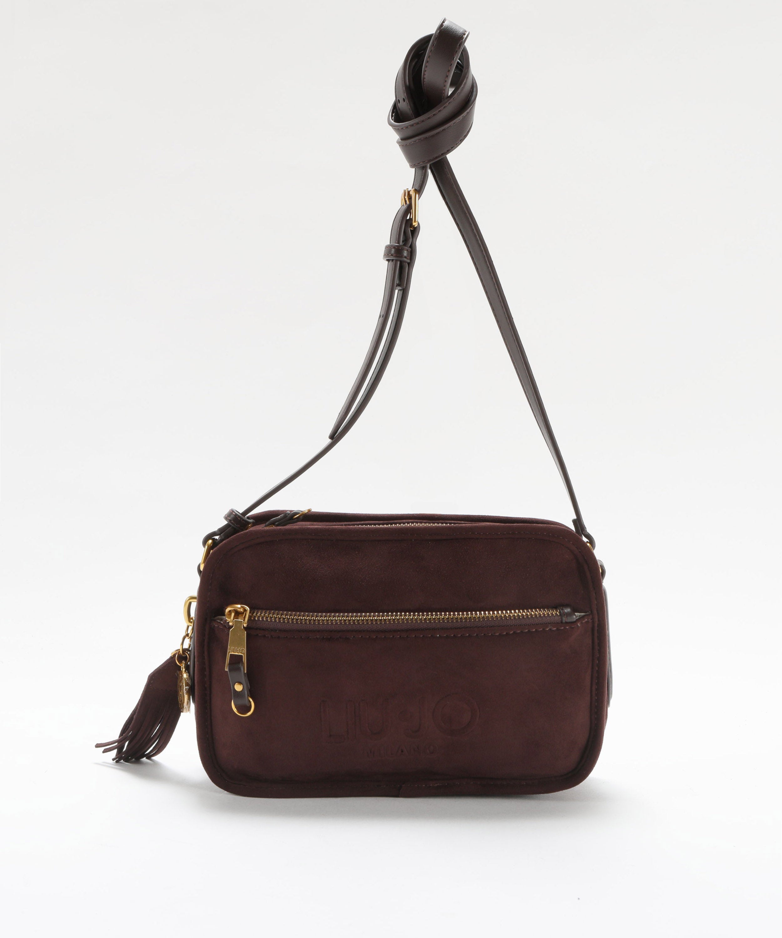 Tracolle LIUJO ACCESSORI Borsa Effetto Camoscio Marrone | LIUJO ACCESSORI