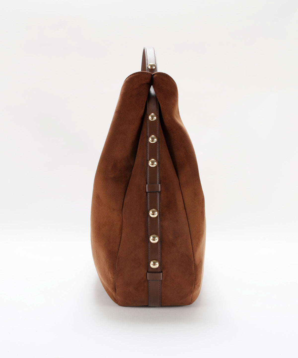 Borse LIUJO ACCESSORI Borsa hobo grande con borchie Tabacco | LIUJO ACCESSORI
