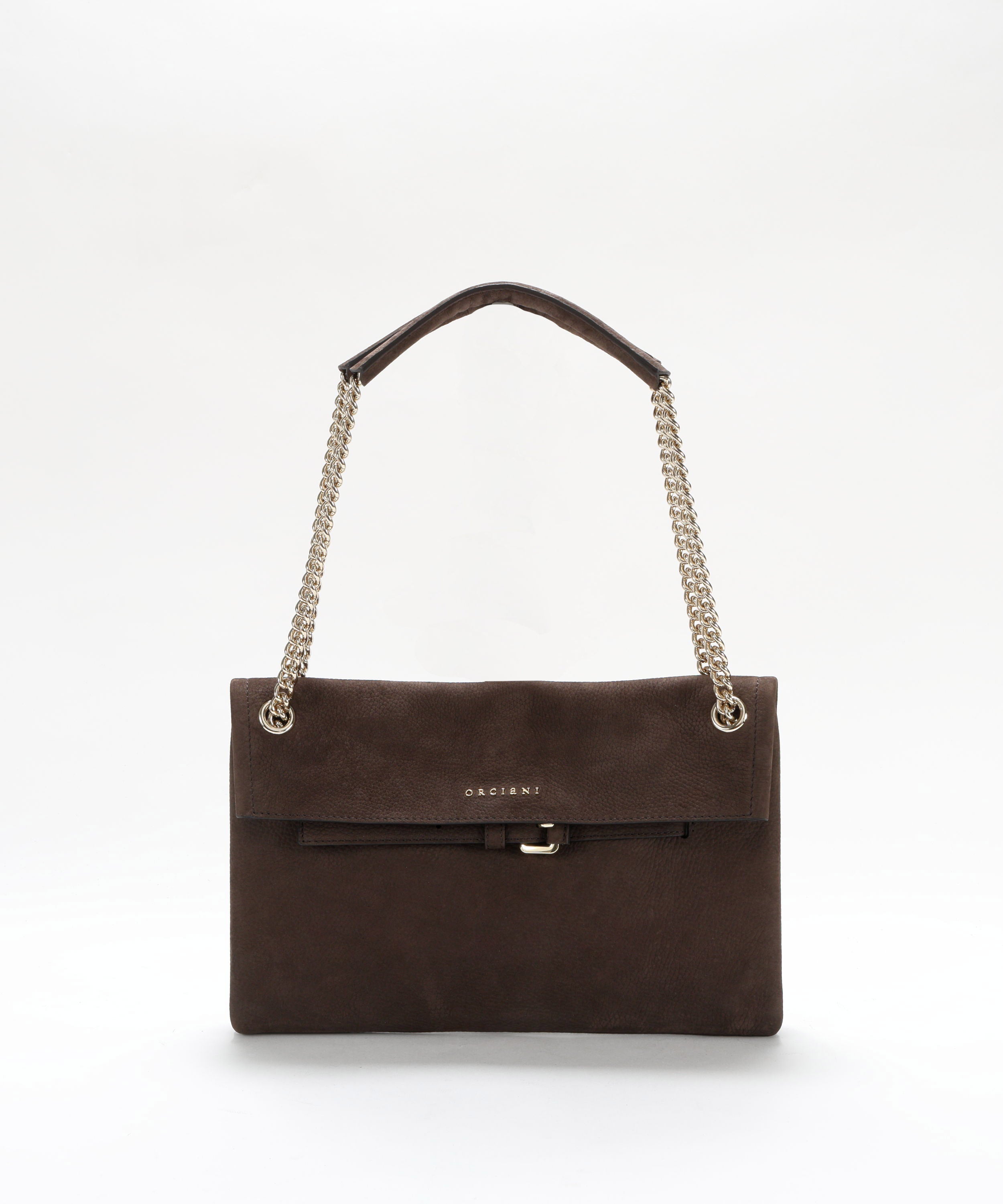 Borse ORCIANI Borsa Venus Nabucco Small a spalla in pelle nabuk Testa di moro | ORCIANI