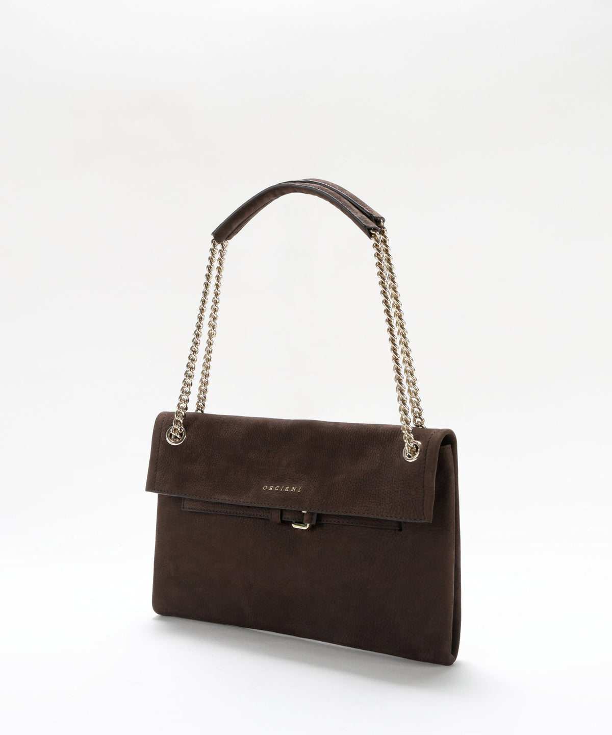 ORCIANI Venus Nabucco Small Nubuck Leather Shoulder Bag