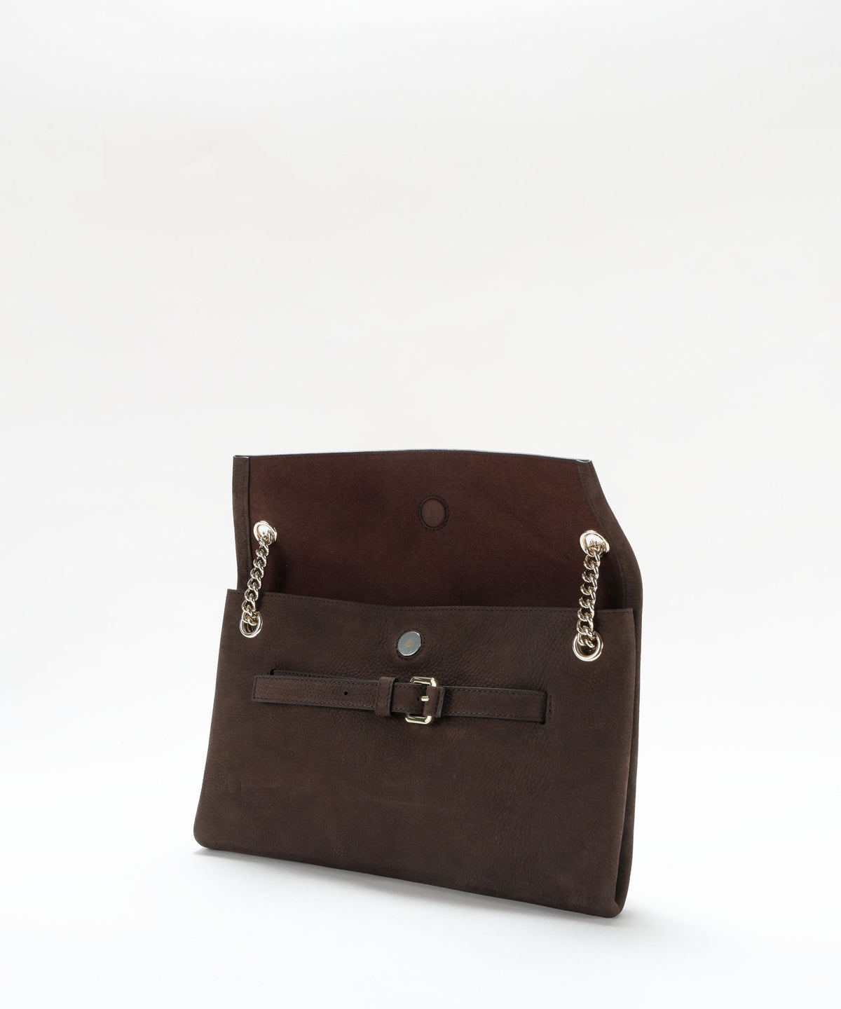 Bags ORCIANI Venus Nabucco Small Nubuck Leather Shoulder Bag Testa di moro | ORCIANI
