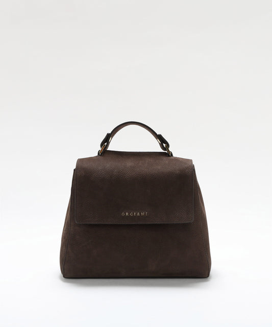 ORCIANI Borsa Sveva Nabucco Small a mano in pelle nabuk con tracolla