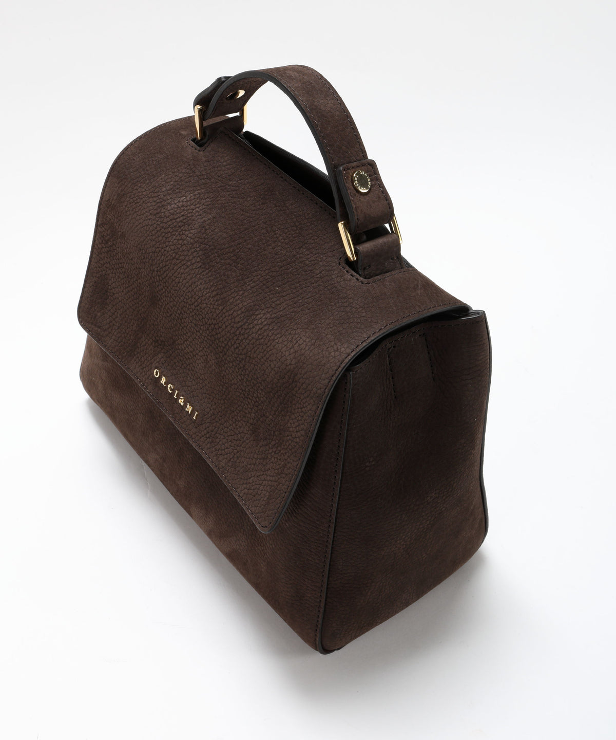ORCIANI Borsa Sveva Nabucco Small a mano in pelle nabuk con tracolla