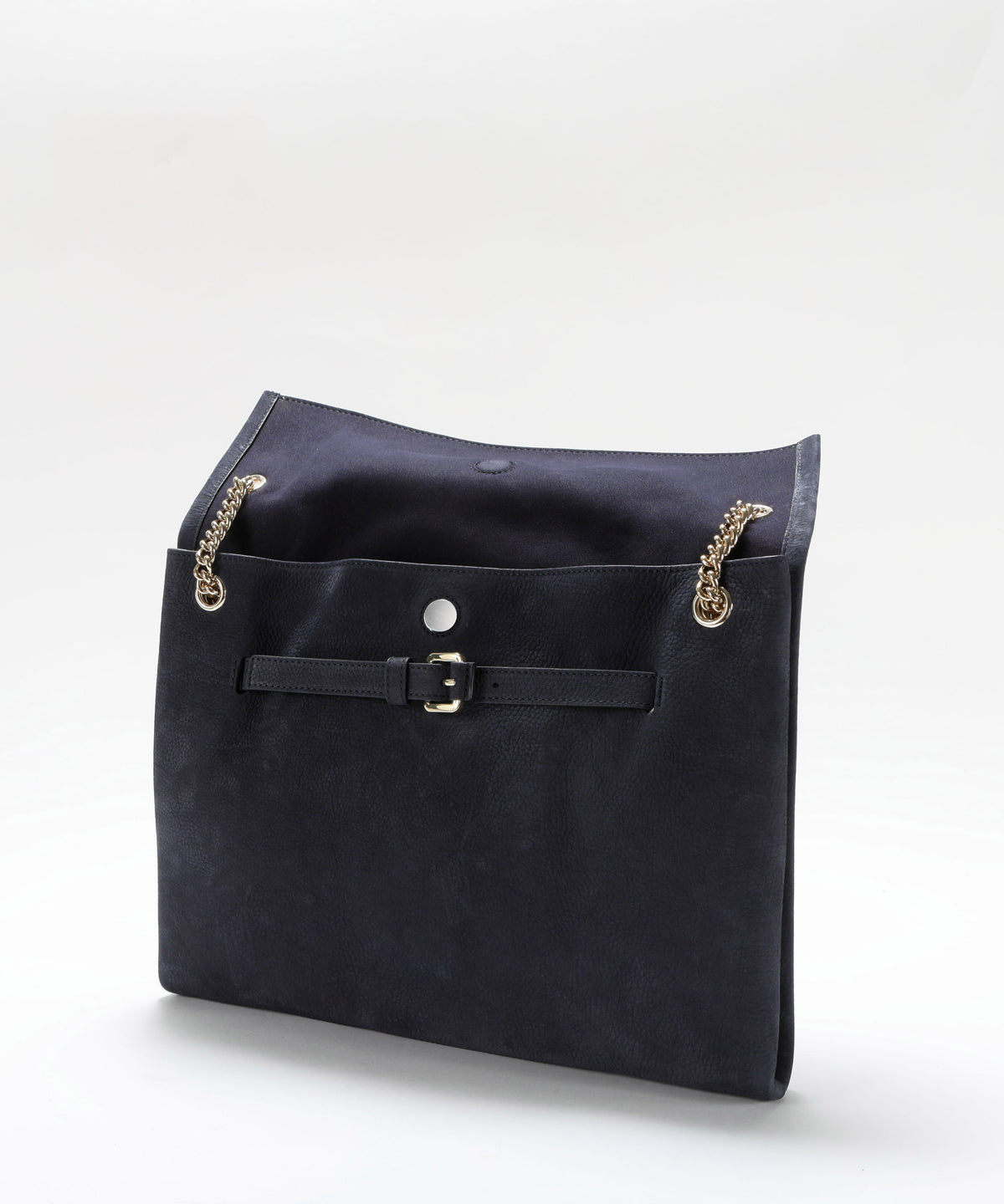 Bags ORCIANI Venus Nabucco Midi Nubuck Leather Shoulder Bag Notte | ORCIANI