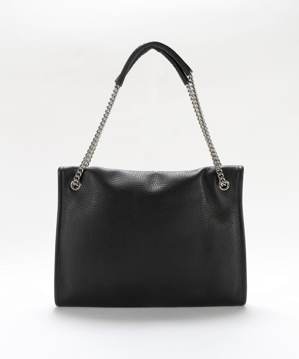 Borse ORCIANI Borsa Venus Soft Midi a spalla in pelle martellata Nero | ORCIANI