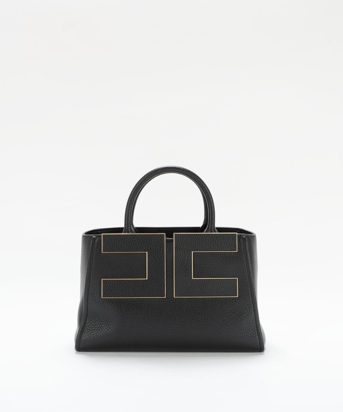 Bags ELISABETTA FRANCHI Logo Tote Bag Nero | ELISABETTA FRANCHI