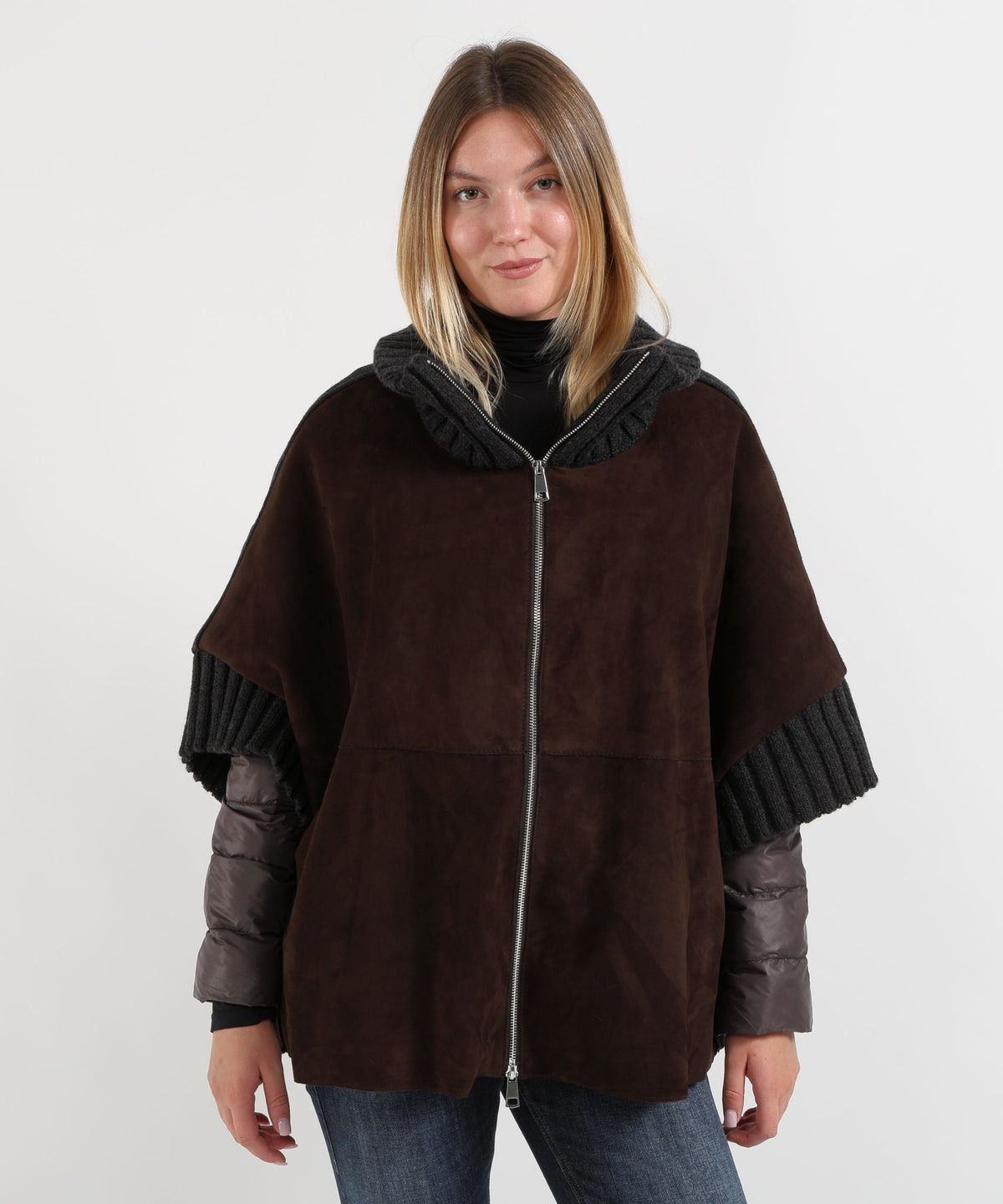THE JACKIE LEATHERS Cappa in pelle scamosciata