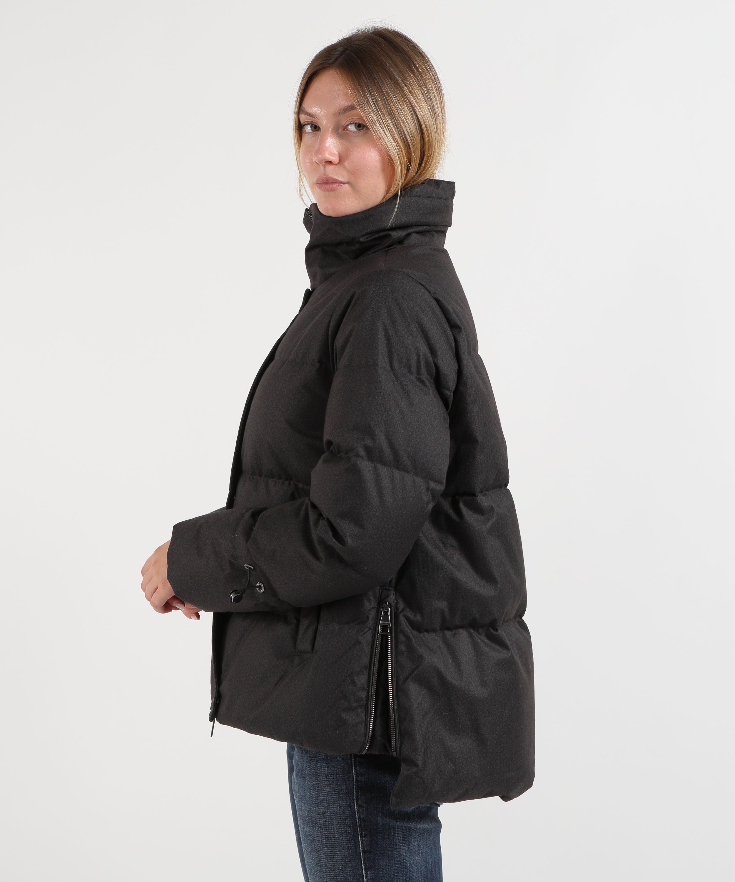 Giacche HELMUR Giubbotto Donna CORTINA in Lana Tecnica Antracite | HELMUR