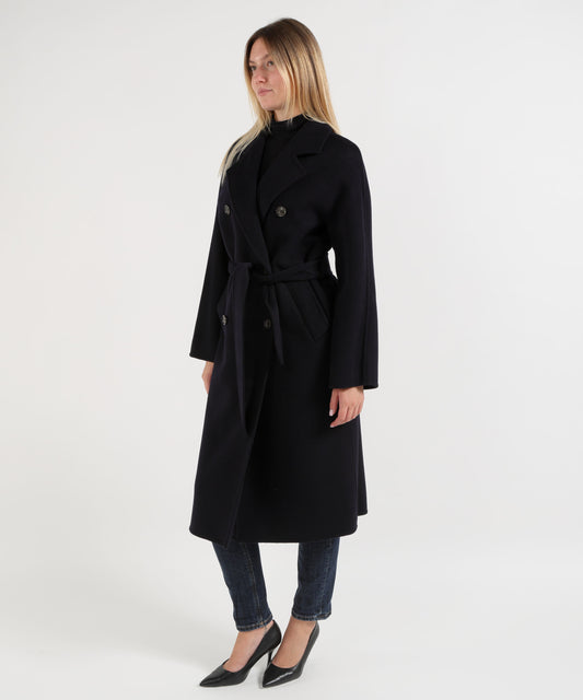 Cappotti HELMUR Cappotto Donna HAMILTON in Lana e Cashmere Blu | HELMUR