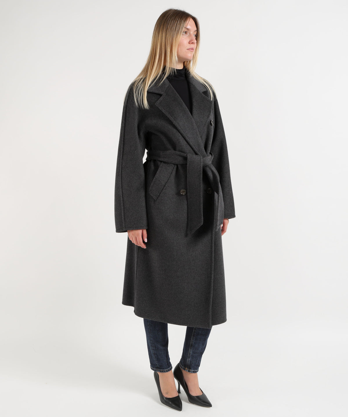 Cappotti HELMUR Cappotto Donna HAMILTON in Lana e Cashmere Antracite | HELMUR